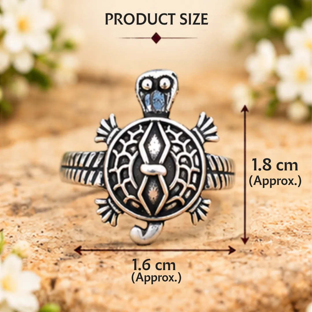 lucky-tortoise-design-silver-ring-product-size Product size graphic for the lucky tortoise design silver ring, displaying an approximate length of 1.8 cm and a width of 1.6 cm across the turtle motif.